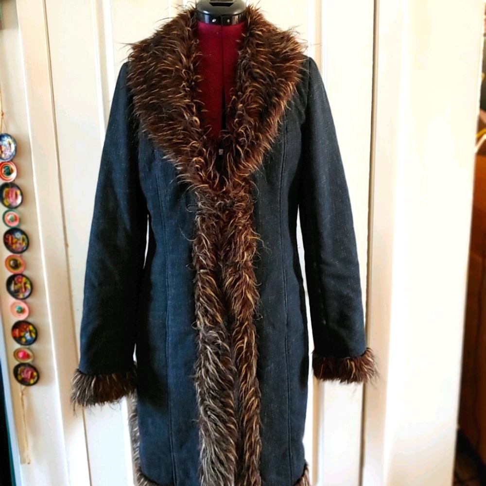 Denim Blue Faux Fur Med. Lining Version Sud